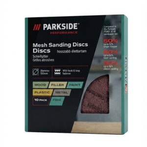 Parkside Performance Hálós Csiszolókorong Szett (150 mm, 10 db)