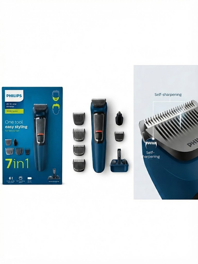 Philips Series 3000 7 az 1-ben Arc- és Testszőrzetformázó Szakállvágó és Hajvágó - Image 2