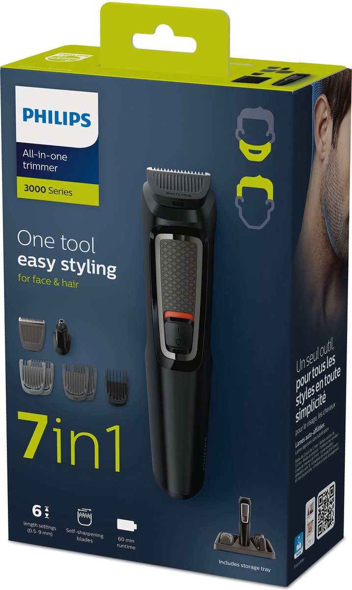 Philips Series 3000 7 az 1-ben Arc- és Testszőrzetformázó Szakállvágó és Hajvágó - Image 3