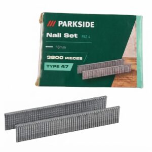 Parkside szögkészlet 10 mm (3800 db) – 47-es típusú szegekkel