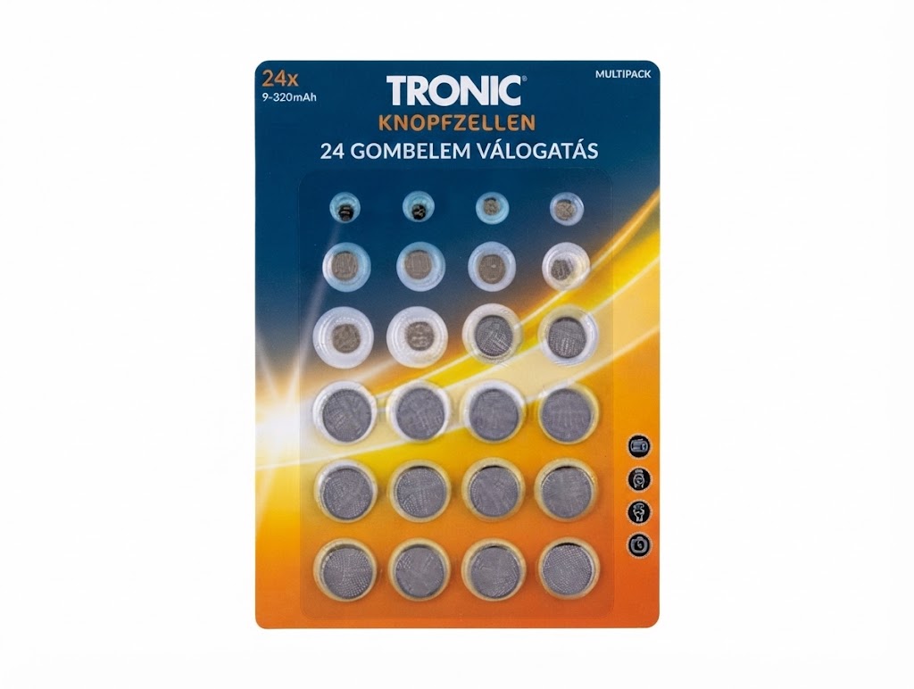 Tronic gombelem készlet 24 darabos – Megbízható energiaforrás