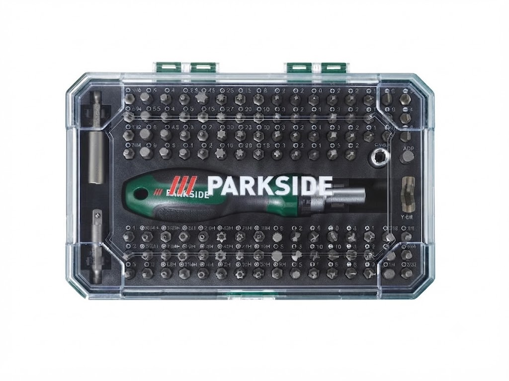 115 darabos bit- és racsnis csavarhúzó készlet – PARKSIDE