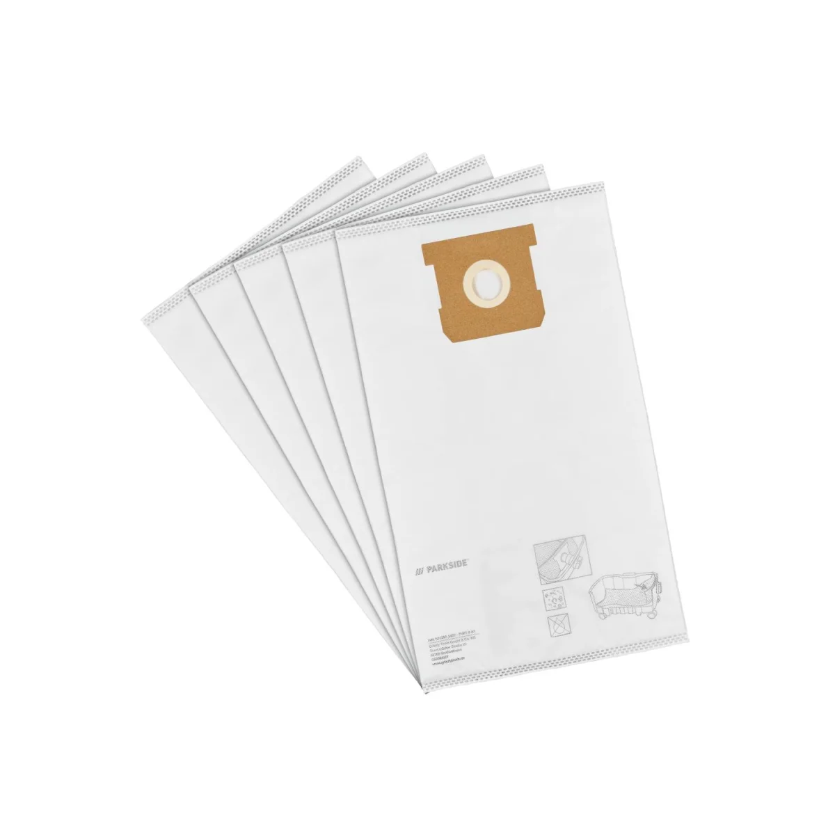 Porzsákok PFVT 8 A1 (Gyapjú 5 db - PAWD 20-Li A1 porszívóhoz) – PVFT8A1 – – PARKSIDE