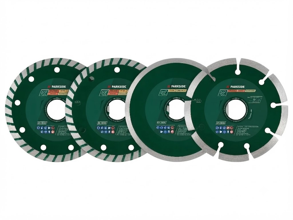 PARKSIDE gyémánt vágótárcsa készlet 125 mm – 4 részes