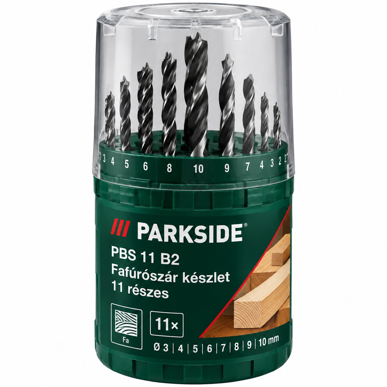 PARKSIDE PBS 11 B2 11 részes fafúrószár készlet