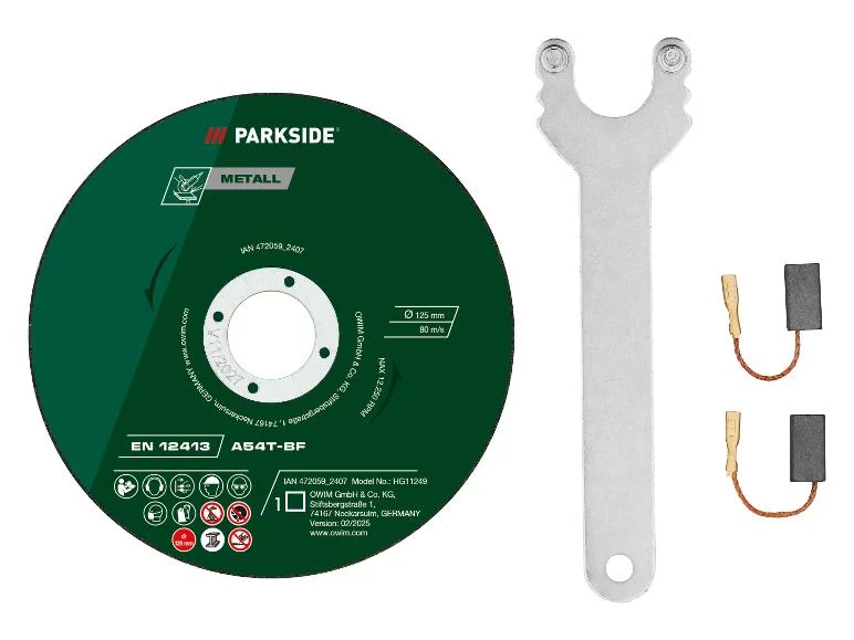PARKSIDE PWS 125 I9 vezetékes sarokcsiszoló – 1200 W – 4. kép